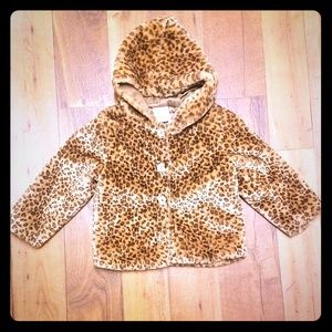 GIRLS LEOPARD COAT